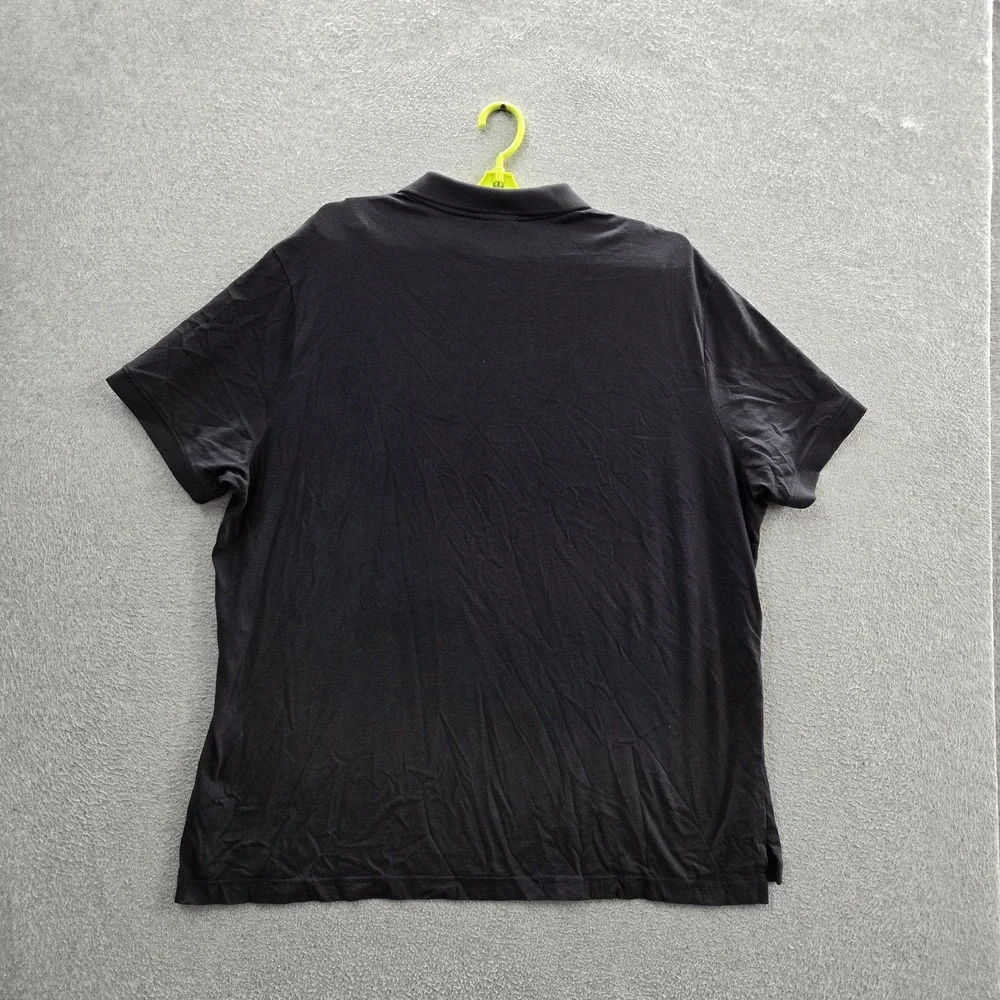 Nike Men Polo XXL Black Short Sleeve Embroidered Logo Golf